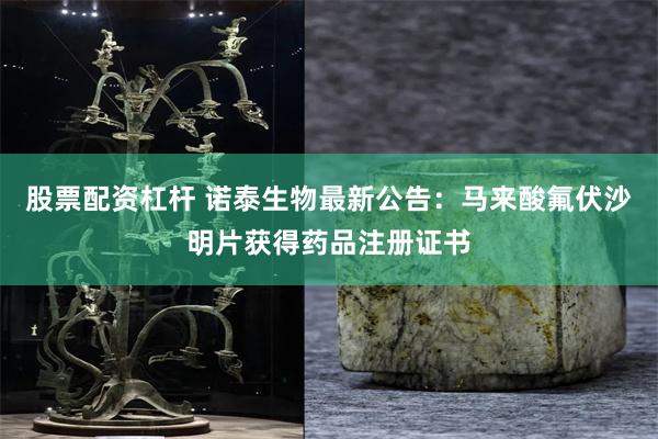 股票配资杠杆 诺泰生物最新公告：马来酸氟伏沙明片获得药品注册证书