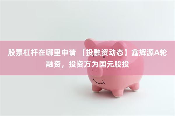 股票杠杆在哪里申请 【投融资动态】鑫辉源A轮融资，投资方为国元股投
