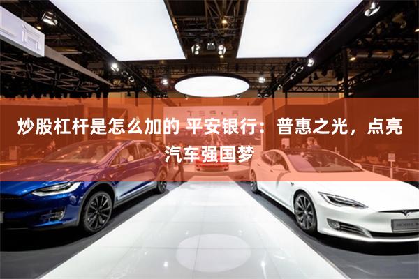 炒股杠杆是怎么加的 平安银行：普惠之光，点亮汽车强国梦