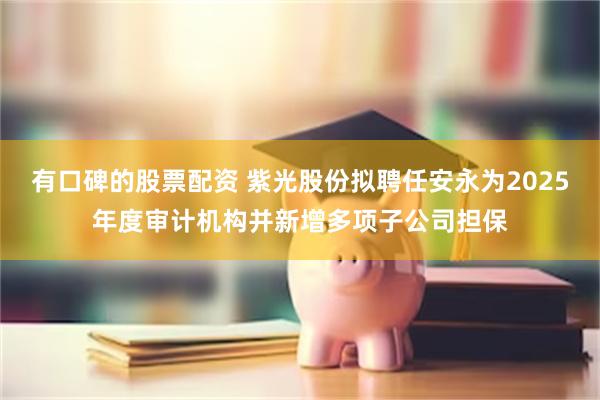 有口碑的股票配资 紫光股份拟聘任安永为2025年度审计机构并新增多项子公司担保
