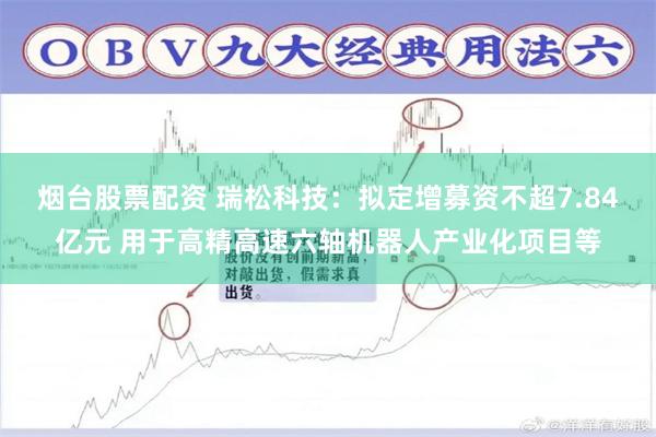 烟台股票配资 瑞松科技：拟定增募资不超7.84亿元 用于高精高速六轴机器人产业化项目等