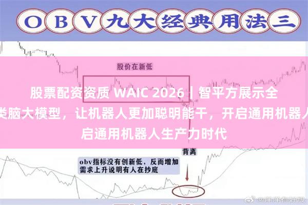 股票配资资质 WAIC 2026｜智平方展示全球首个原创类脑大模型，让机器人更加聪明能干，开启通用机器人生产力时代