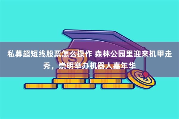私募超短线股票怎么操作 森林公园里迎来机甲走秀,崇明举办机器人嘉年华