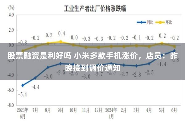 股票融资是利好吗 小米多款手机涨价,店员:昨晚接到调价通知