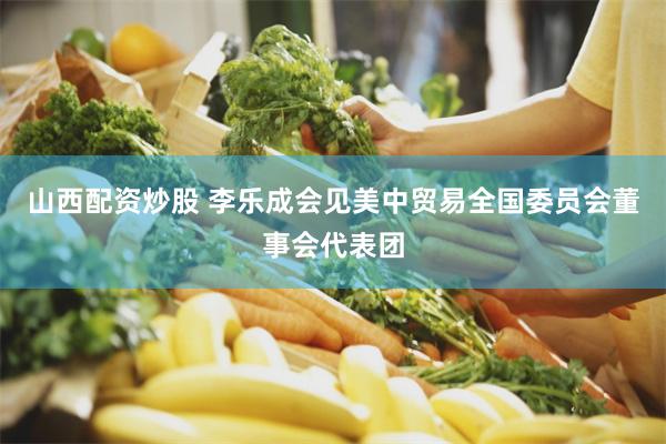 山西配资炒股 李乐成会见美中贸易全国委员会董事会代表团