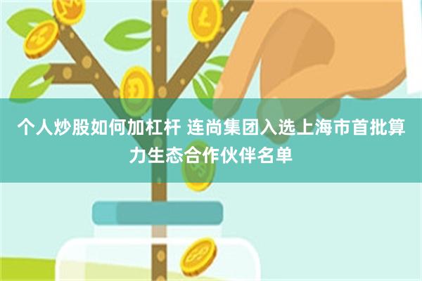 个人炒股如何加杠杆 连尚集团入选上海市首批算力生态合作伙伴名单