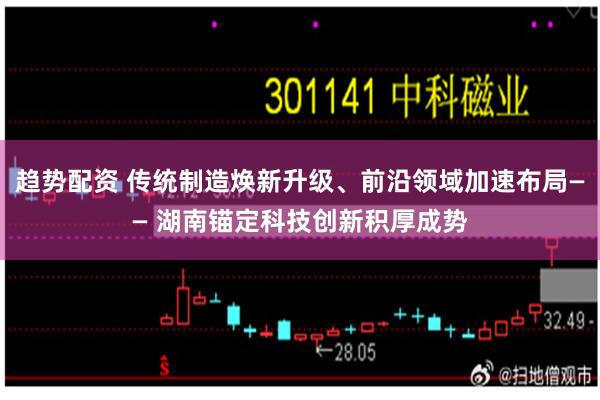趋势配资 传统制造焕新升级、前沿领域加速布局—— 湖南锚定科技创新积厚成势