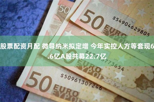 股票配资月配 微导纳米拟定增 今年实控人方等套现6.6亿A股共募22.7亿